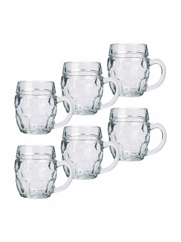 Stölzle 6er Set Bierkrüge Tübinger 400 ml in transparent