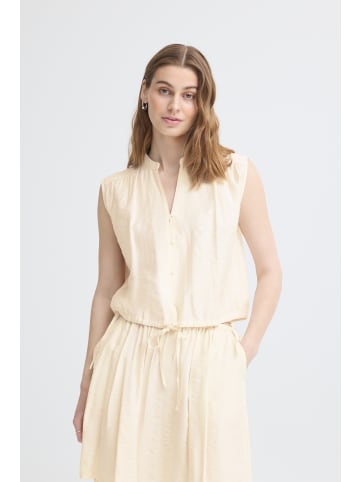 ICHI Ärmellose Bluse IHELVIAS Loose fit in Birch