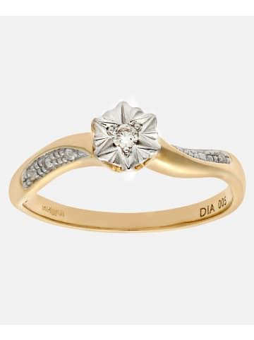 Diamant L'éternel Ring aus 375 Gelbgold mit Diamant