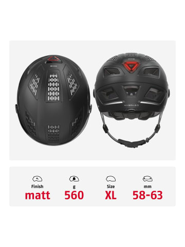 ABUS Fahrradhelm Hyban 2.0 ACE in velvet black