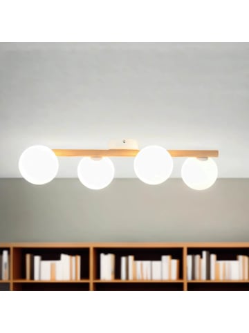 Licht-Erlebnisse Deckenlampe (B)22 x (L)65 x (H)15 cm in Weiß Kiefer