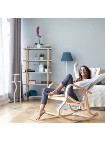 relaxdays Herrendiener in Weiß - (B)48 x (H)107 x (T)20 cm