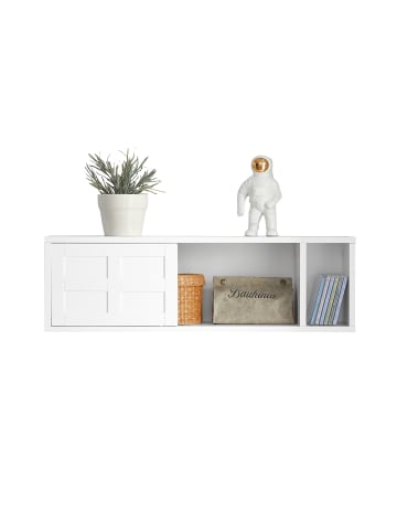 SoBuy Wandgarderobe in Weiß - (B)75 x (H)23 x (T)20cm