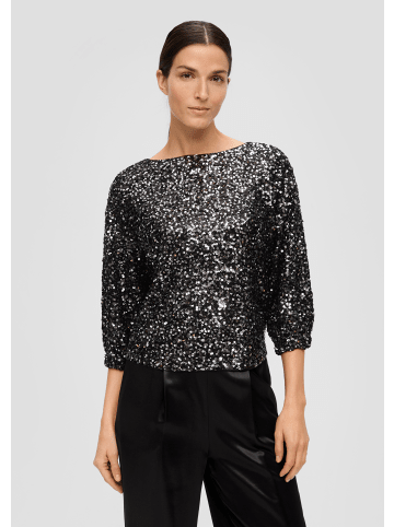 s.Oliver BLACK LABEL Bluse 3/4 Arm in Schwarz