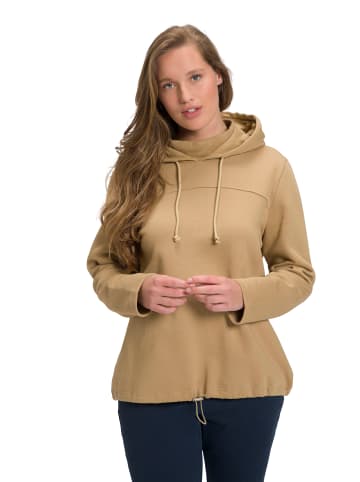 Ulla Popken Sweatshirt in sandgrau