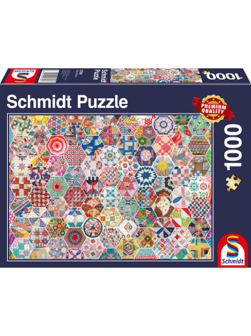 Schmidt Spiele Amerikanischer Patchwork Quilt | Puzzle Standard 1.000 Teile