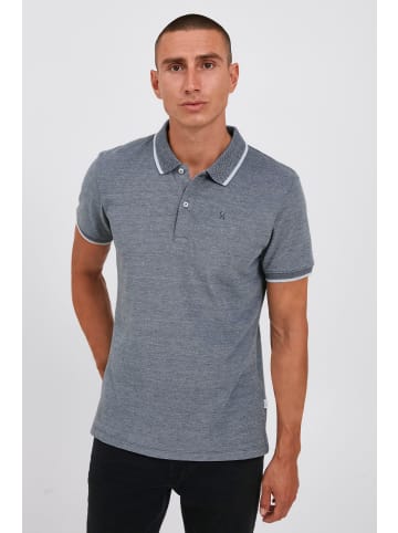 CASUAL FRIDAY Polo Shirt Regular Fit Kurzarm Golf Hemd Basic Baumwolle TRISTAN in Grau-Blau