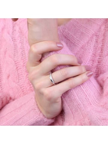 Lucardi 925 Silber Ring  Asymmetrisch