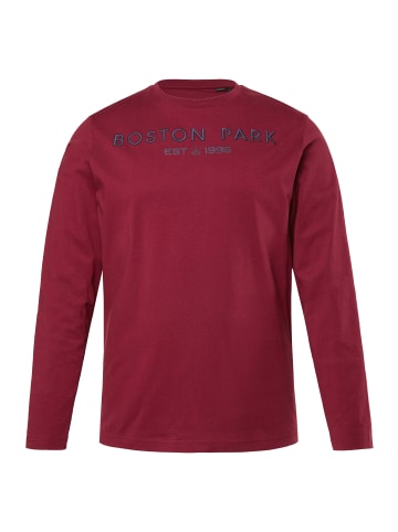 Boston Park Kurzarm T-Shirt in aubergine