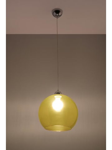 Nice Lamps Hängeleuchte BILBAO in gelb (L)30cm (B)30cm (H)120cm