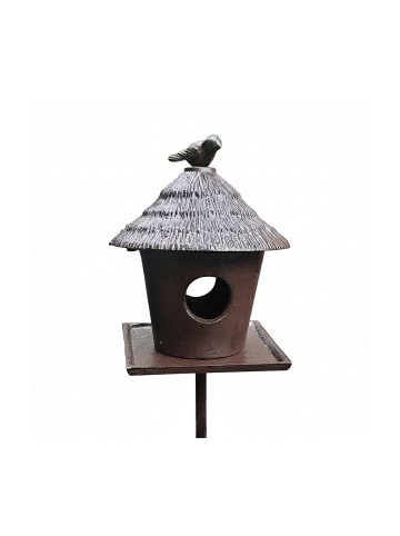 relaxdays Vogelfutterhaus in Braun - (B)15,5 x (H)110 x (T)15,5cm