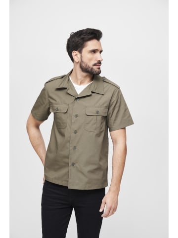 Brandit Short Sleeve Shirt in olive
