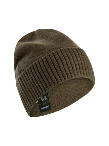Camel Active Beanie aus reiner Wolle in Dunkelbraun