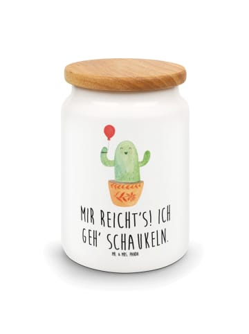 Mr. & Mrs. Panda Frischhaltedosen Kaktus Luftballon mit Spruch in Weiß