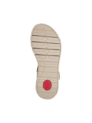 Tamaris Comfort-Ledersandalen Gold