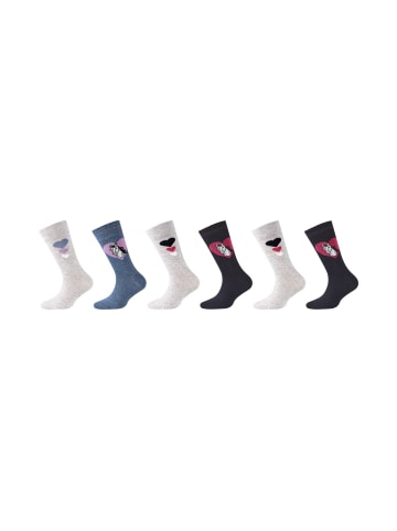 camano Socken 6er Pack ca-soft in blau