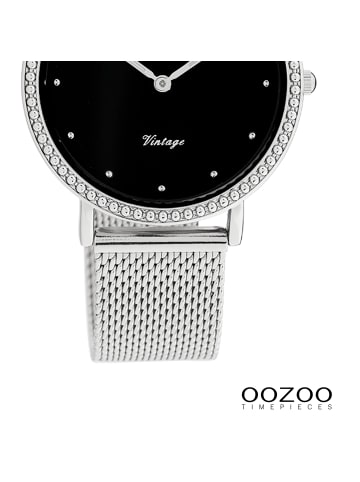 Oozoo Armbanduhr Oozoo Vintage Series silber mittel (ca. 34mm)