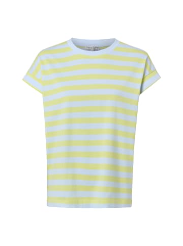 Marie Lund Shirt in hellblau gelb - 0003