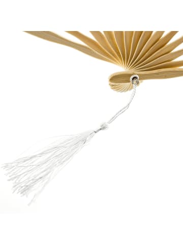 COFI 1453 Handgemachte elegante Fächer mit Spitze für besondere Anlässe in Weiß