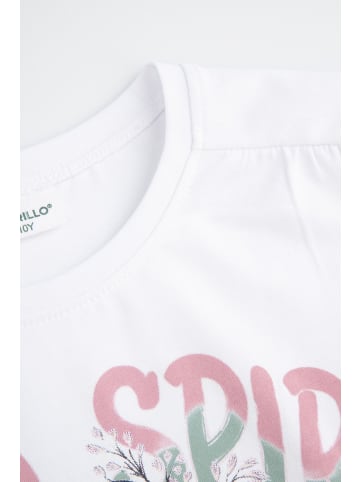 Coccodrillo T-Shirt mit kurzen Ärmeln in weiß