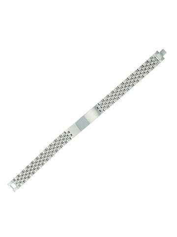 Adeliás Unisex Armband – Gliederarmband aus Edelstahl 21 cm in silber