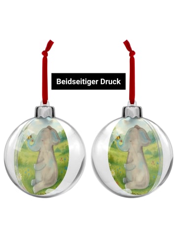 Mr. & Mrs. Panda christbaumkugel Elefant Biene Design ohne Spruch in Weiß