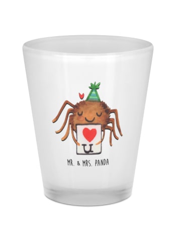 Mr. & Mrs. Panda Schnapsglas Spinne Agathe Brief ohne Spruch in Transparent