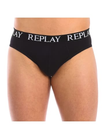 Replay Underwear 2er-Set: Slip in Black