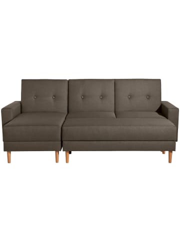 58 aufm Kessel FUNKTIONSSOFA mit Hocker Kattie Flachgewebe braun