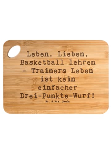 Mr. & Mrs. Panda Hackbrett Spruch Basketballtrainer Lebensweishe... in Braun