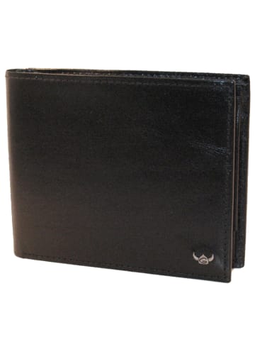 Colorado Geldbörse RFID Schutz Leder 12.5 cm schwarz