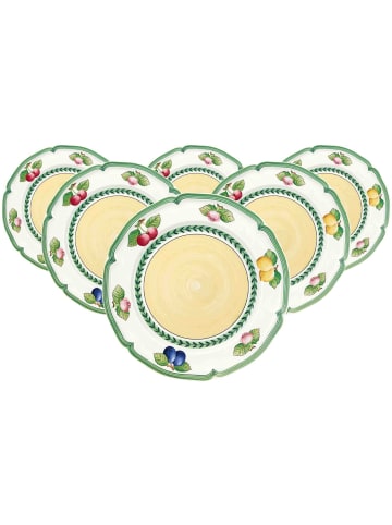 Villeroy & Boch 6er Set Speiseteller French Garden Fleurence in ø 26,7 cm in bunt