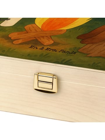 Mr. & Mrs. Panda Tee Box Bär & Marienkäfer Lagerfeuer Design ohn... in Weiß