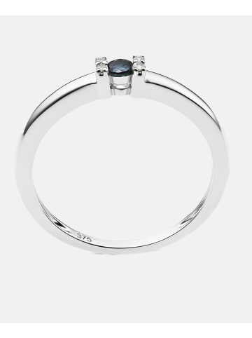 Diamant L'éternel Ring aus 375 Weißgold mit Diamant mit Saphir