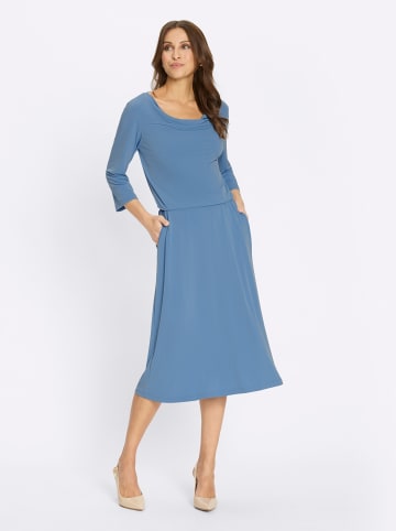 WITT WEIDEN Jersey-Kleid in mittelblau