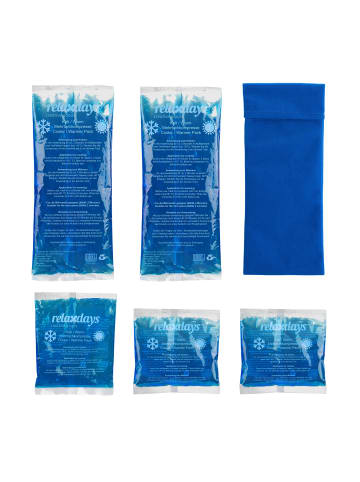 relaxdays 15 x Kühlpad in Blau