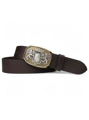 FRONHOFER Trachtengürtel Bayern in Dunkelbraun