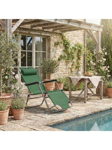 VCM  Sonnenliege Liegestuhl Gartenstuhl Camping Maltosa in Grün