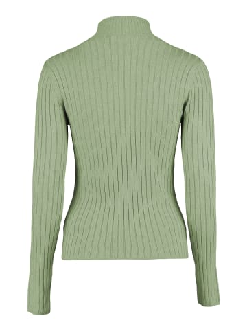 Hailys Pullover Kurzer Schnitt Regular Fit Feinstrick in Khaki