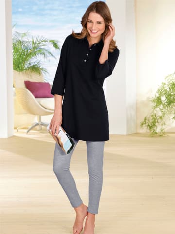 Sieh an! Longshirt in schwarz