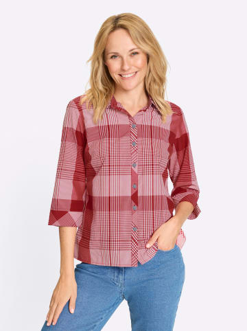 Sieh an! Karo-Bluse in rot-weiß-kariert