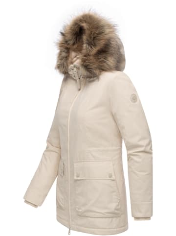 ragwear Kurzmantel Monadetta Warm YOUMODO in Ecru