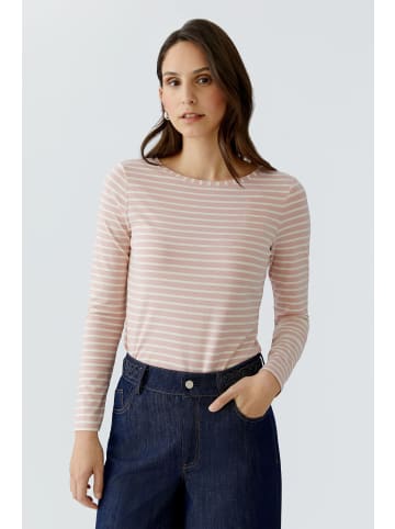 Oui Langarmshirt SUMIKO in rose white