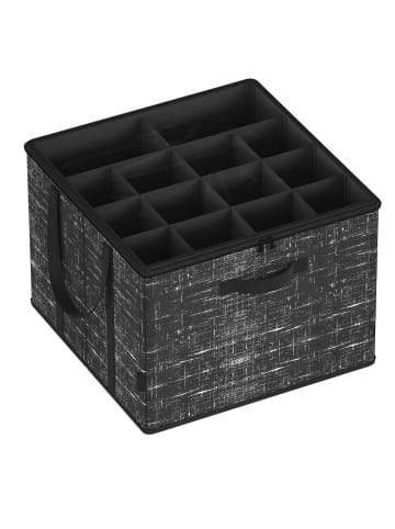 SONGMICS Schuhbox Tina in Schwarz - (B)42 x (H)31.7 x (T)42 cm