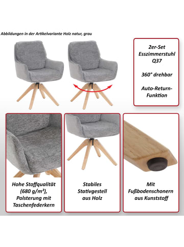 MCW 2er-Set Esszimmerstuhl Q37, Senfgelb