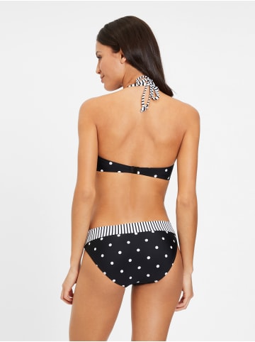 S. Oliver Bügel-Bandeau-Bikini-Top in schwarz-weiß