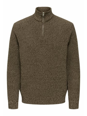 Only&Sons Stehkragenpullover für Herren in braun