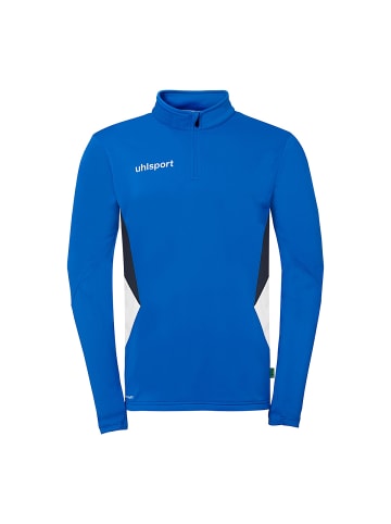 uhlsport 1/4 ZIP TOP Equipe 29 in azurblau/weiß/marine