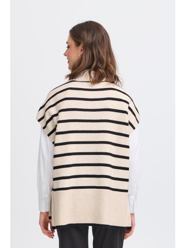 Fransa Poncho FRBITTE Boxy fit in Limestone melange mix