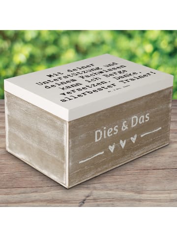 Mr. & Mrs. Panda holzkästchen Spruch Bester Trainer mit Spruch in Weiß